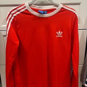 Adidas women’s  Orange / Red Long Sleeve Tee